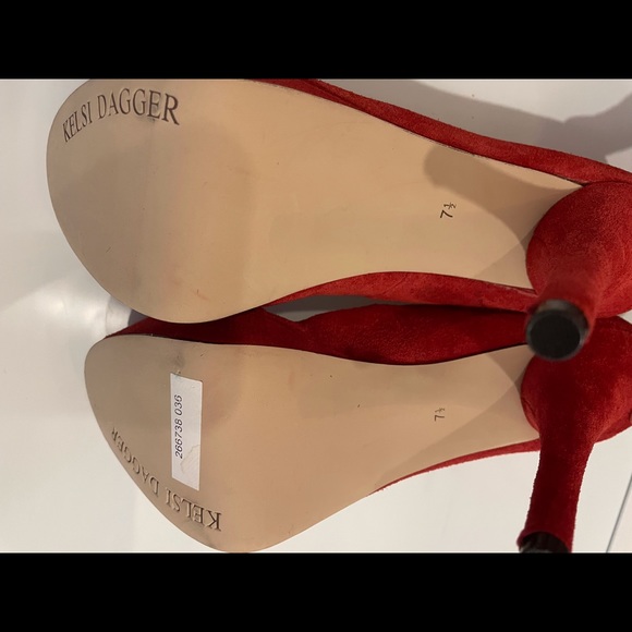 Sexy Red High Heels Detachable Bows - Picture 2 of 7